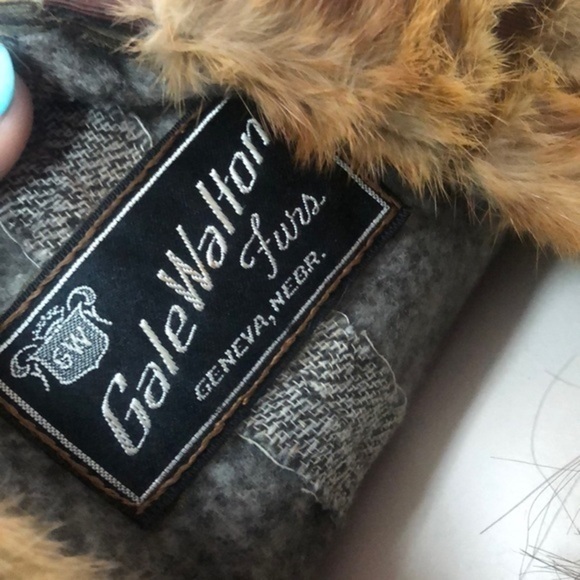 Vintage 1920’s Fur Mini Half Jacket Brown Walton - Picture 5 of 6